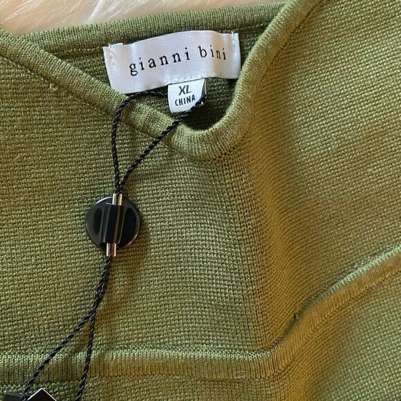 NWT Gianni Bini Kaylyn Knit Bralette in Basil - Picture 7 of 10